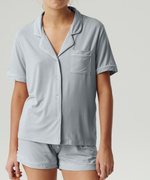 Damen Pyjama Nlp-496 Blau Rosa