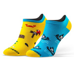 Sesto Senso Skarpetki Stopki – Finest Cotton, Bequem & Atmungsaktiv, 90% Baumwolle, Unisex, Piraten Design, Vielseitig für Alltag & Sport, Mehrfarbig, Ideal zum Vatertag, 1 Paar