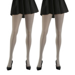 Sesto Senso Damen Strumpfhosen Set – Blickdichte Mikrofaser CALDO 70 DEN, Komfortabel, Nahtlos, Schwarz, 2er Pack, Größe 3, Elegante Alltagsmode