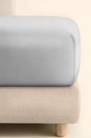 Bettlaken Jersey Grau/Elastisch