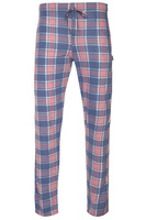 Sesto Senso Herren Schlafhose Milo – Bequeme Lange Pyjamahose aus 100% Baumwolle, Atmungsaktiv, Modisches Karomuster, Mit Taschen und Knopfleiste, Ideal zum Schlafen und Entspannen