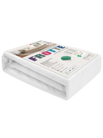 Sesto Senso Spannbettlaken Frottee – 100% Baumwolle, OEKO-TEX Zertifiziert, Atmungsaktiv, Weiß, Mit Gummizug, Für Einzel- und Doppelbetten, Weich und Pflegeleicht, Ideal für Alle Jahreszeiten