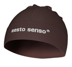 Sesto Senso Herren Thermoaktive Laufmütze – Leicht, Elastisch, Wärmeschutz, Atmungsaktiv, UV-Schutz, Braun, Sport Winter Kollektion