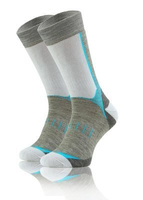 Wollsocken Trekking Winter Grau Mehrfarbig