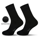 Socken Halb-Luxus Merino Wolle BW003 Schwarz