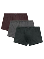 Herren-Boxershorts 3mh-218 Grau/Grün/Rot