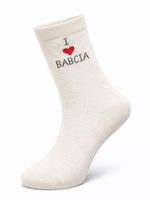 Damen Socken Serie Großeltern Ecru