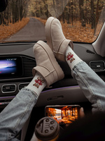 Damen Socken Wzorzyste 200 Ecru