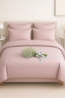 Bettwäsche Satin Queen Premium Puder