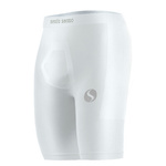 Sesto Senso Herren Thermoaktive Kurze Sporthose – Atmungsaktiv, Wasserdicht, Windabweisend, Nahtlos, 96% Polyamid, 4% Elastan, Ideal für Outdoor-Aktivitäten, Weiß, Sportkollektion