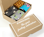 Bunte Feinste Socken als Geschenk 4er-Pack