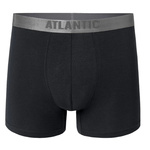Atlantic Herren Boxershorts – Eng anliegend, Pima Baumwolle, Modal, Elastan Mix, Komfortabel, Atmungsaktiv, Ohne Muster, Farbe: Grau, Ideal für Alltag, Hochwertige Qualität