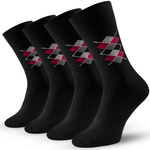 Socken Herren Serie Schwarz und Rauten