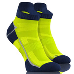 Sesto Senso Herren Sport Socken SKB07 – Atmungsaktiv und Nahtlos, Poliamid Material, Thermoregulation, Ideal für Sportaktivitäten, Rutschfest, Gelb, Einzeln Verpackt, Hergestellt in Polen