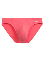 Atlantic Herren Bade-Slips – Sexy Schnitt, Schnelltrocknend, Nylon-Elasthan, Koral, Komfortable Passform, Niedrige Taille, Schwimmkollektion