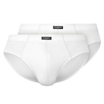 Henderson Herren Slipy Classic 2er Pack – Bequeme Baumwollunterwäsche, Anatomic Passform, Breiter Bund, Verschiedene Farben, Ohne Muster, Für Männer