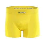 Sesto Senso Herren Boxershorts Solar – Nahtlose Passform, Atmungsaktiv und Elastisch, Poliamid-Elastan-Mix, Ideal für Aktive, Gelb, Größe M, Komfortable Unterwäsche für Männer