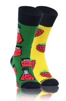 Sesto Senso Herren Skarpetki – Lange Baumwollsocken mit Löwenmotiv, Bunte Farben, Atmungsaktiv und Bequem, Vielseitig für Alltag und Elegante Outfits, Ideal für Sport und Freizeit, Neu