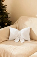 Kissen Velvet Weiß/Kleine