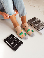 Kurzsocken Wzorzyste 146 Pfirsichfarben