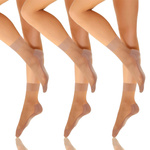 Sesto Senso Damen Skarpetki Relax Masage R043 – Bequeme Strumpfsocken mit Massageeffekt, Nicht einschnürend, 20 DEN, Poliamid-Elastan Mix, Ideal für Büro und Alltag, Schwarz, 3er Pack