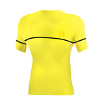 Sesto Senso Herren T-Shirt – Thermoaktiv, Dryarn Material, Feuchtigkeitsableitend, Kurzarm, Atmungsaktiv, Ideal für Sport und Alltag, Gelb