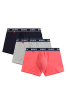 Herren-Boxershorts 3MH-214 Rosa/Grau/Marineblau/Hellblau
