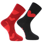 Damen- und Herrensocken zum Valentinstag im 2er-Pack