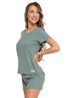 Gestreifter Schlafanzug für Damen mit kurzen Ärmeln