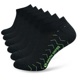 Sesto Senso Herren Sneakersocken Set – Baumwolle Sneaker Socken mit Air Control System, Flachnaht, Frottee-Schutz, Atmungsaktiv, Sportlich, 3er Pack, Schwarz | Blau