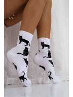Damensocken Cats, Farbe Braun, Größe 37-41