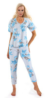 Damenpyjama Serie Blau