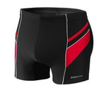 Sesto Senso Herren Badeboxer – Komfortable Badeshorts aus 80% Polyamid, 20% Elastan, Schnelltrocknend, Modernes Design mit Kontraststreifen, Ideal für Schwimmen und Strand, Farbe: Schwarz, Modell: BD357