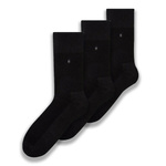Socken Garnitur halbgefrottert Art. 003 Schwarz