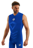 Ärmelloses Herrenunterhemd Thermo Active Blau