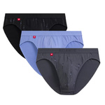 Herrenslips Serie 3MP-193 Grau/Schwarz/Blau/Grün/Dunkelblau