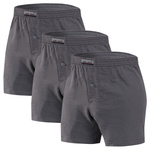 Sesto Senso Herren Boxershorts Set – Klassische, Lockerer Schnitt, 100% Baumwolle, Komfortabler Eingriff mit Knopf, Sanfter Bund, Schwarz, 3er Pack, Für Männer