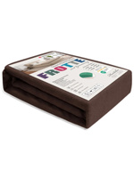 Spannbettlaken Frottee Braun