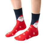 Weihnachtssocken in Weihnachtsmannform. 136 CO058 marineblau