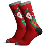 Socken Männer Weihnachtsserie Rot