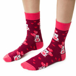 Damensocken Serie 136 Bordeaux Rot