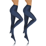 Sesto Senso Damen Strumpfhose Set – Blickdichte Microfaser Strumpfhosen 40 DEN, Weich und Komfortabel, Nahtlos, Perfekte Passform, Vielseitig, Rot, XL, 2er Pack