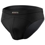 Sesto Senso Herren Slips Cadet – Mikromodal Unterwäsche, Bequem mit Elastischem Bund, Flache Nähte, Pflegeleicht, Schwarz, Für Männer