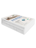 Sesto Senso Jersey Spannbettlaken – Baumwolle & Polyester, Elastisch, OEKO-TEX Zertifiziert, Atmungsaktiv, Weiß, Komfort für Schlafzimmer, Für Einzel- und Doppelbetten, Unisex, Pflegeleicht