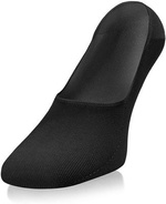 Sesto Senso Herren Ballerina Socken – Bequeme Mikrostoppen aus Baumwolle, Atmungsaktiv, Verstärkte Ferse, Nahtlose Technologie, Ideal für Alltag und Besondere Anlässe, Schwarz