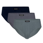 Slips Männlich Serie 3MP-148 Grau Grün Marineblau Blau Weiß