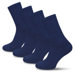 4x Sport Socken 1/2 Frotte Multisport Blau