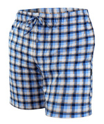 Schlafshorts Milo 2 kariert Blau