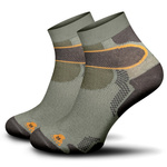 Sesto Senso Herren Skarpetki SIMPLY – Sportliche Baumwollsocken mit Air Control System, Flacher Naht, Schutzpolsterung, Elastischer Bund, Atmungsaktiv, Anatomic Fit, Farbe: Orange/Grau, Neu