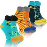 Sesto Senso Herren Socken – Baumwolle Ufo Muster, Hohe Qualität, Nicht Einengend, Flache Nähte, Geschenkverpackung, 3er Pack, Hergestellt in Polen, Bunt